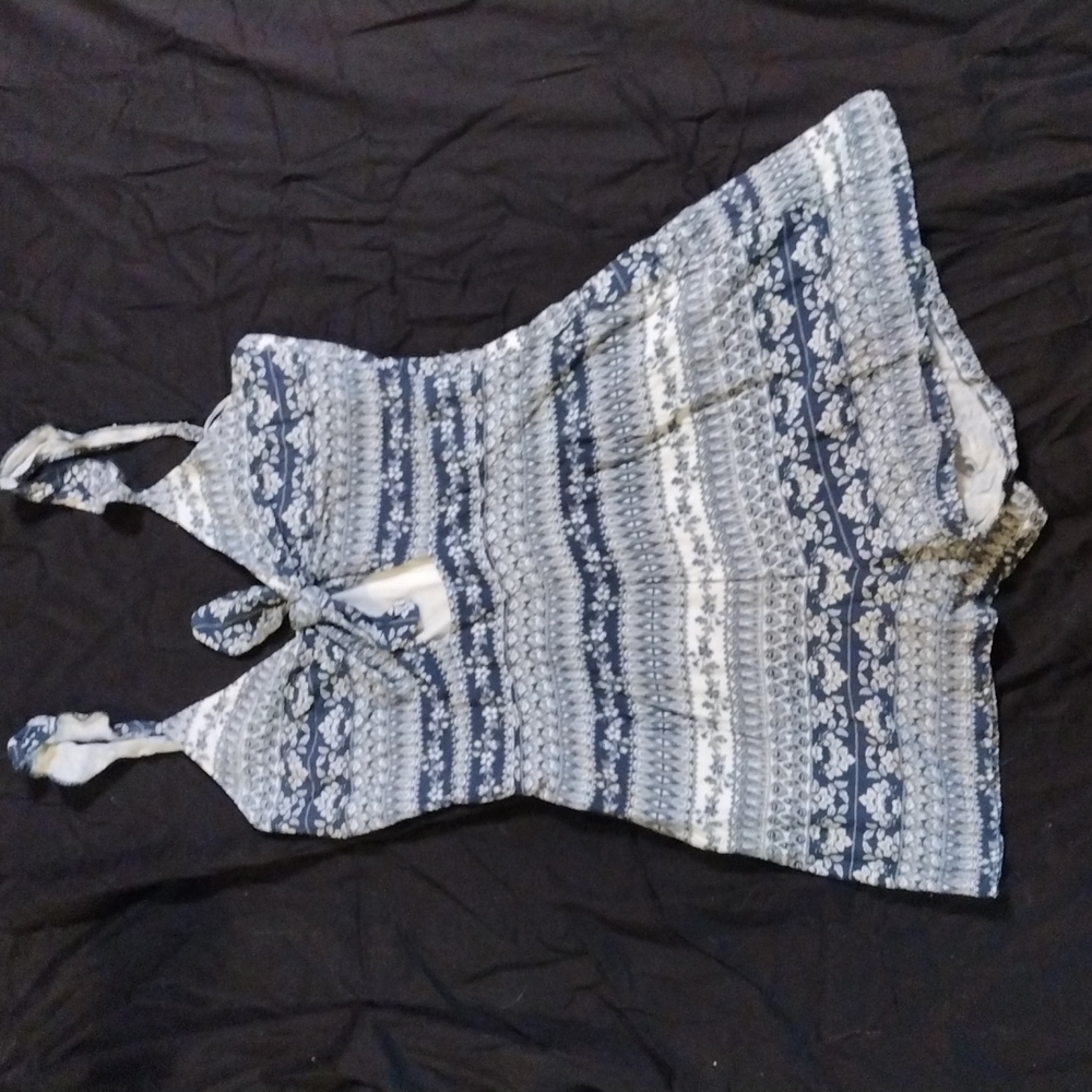 Rue 21 women's small blue and white dress 006